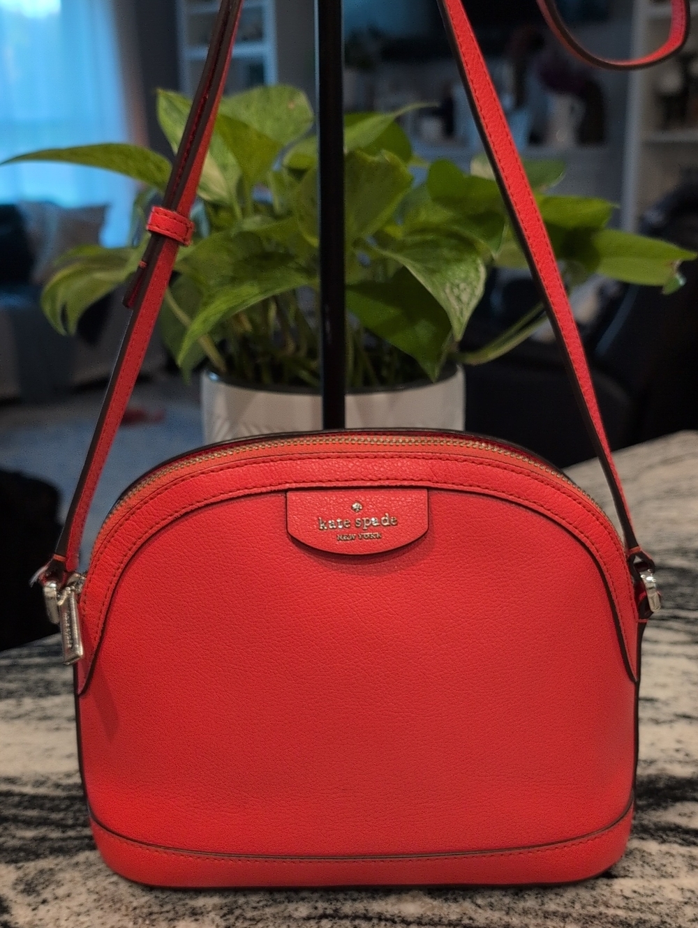 kate spade Pebbled Leather Dome Crossbody Bag